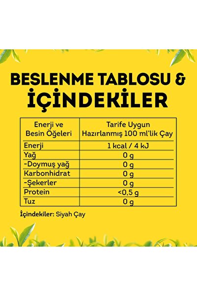 Lipton Yellow Label Bardak Poşet Çay 100'lü X 6 Paket