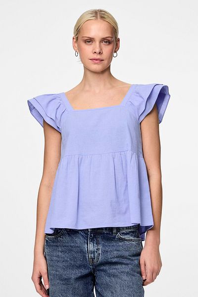 PIECES PCMILLA SL FLOUNCE TOP - Bequeme Passform