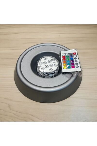 canper Plastik Led tabağı + Led Işık Kumandalı Nargile Led Tabağı