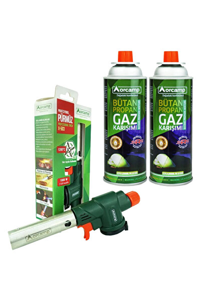 Orcamp Profesyonel Pürmüz Başlığı Ve 2 Adet 227 gr Kartuş