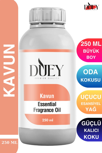DUEY Kavun Uçucu Yağ 250 Ml Mum Esansı, Oda Kokusu, Hava Nemlendiricisi, Çama...
