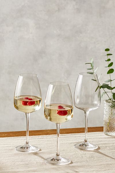 Emsan 3 Pack Evelyn Crystal Goblet 440 ml
