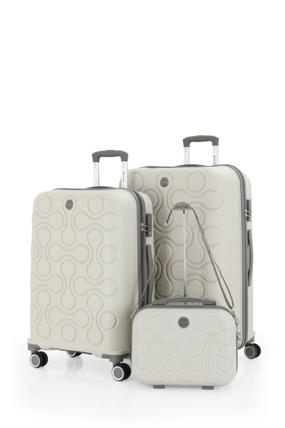 MÇS Mçs Polipropilen 3'lü Valiz Seti Büyük & Orta & Makyaj V376