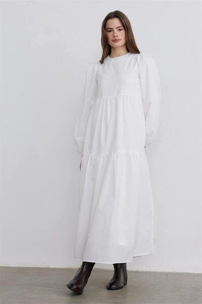 Suud Collection Gathered Comfortable Cut Dress