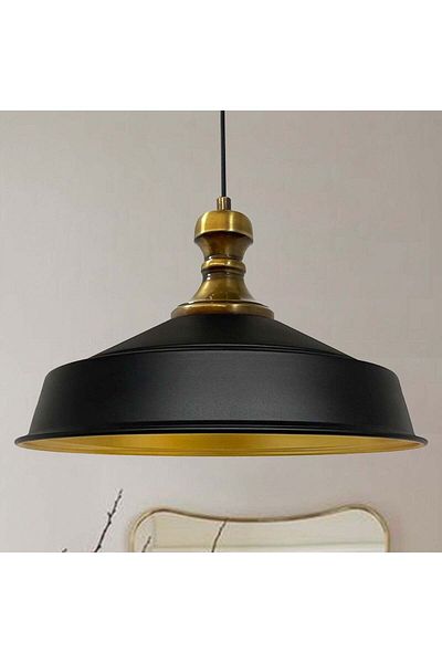 Bamyum Pendelleuchte Asletl-Topuz, Metall, 41 cm, Schwarz Lampe