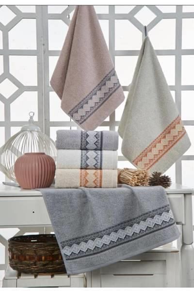Şıkel Şikel Pack of 6 Cotton Towels 50*90cm Authentic