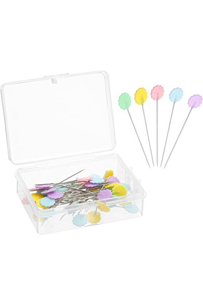 EleganTShoP Uzun Toplu Iğne Motif Başlı 50 Adet 1dksg04