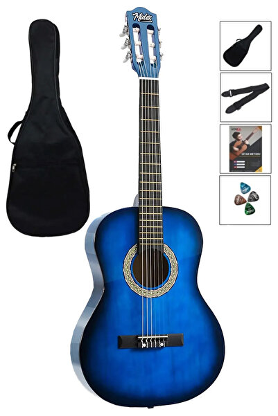 Midex Outlet Ürünü Cg36bl-j-out 36 Inç 3/4 Junior Çocuk Klasik Gitar Seti