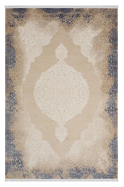 SEYRAN HALI Asya 524 Mavi Klasik Desen Akrilik Salon Halısı