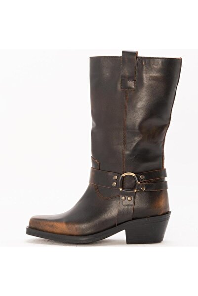 Gusse Azalea Women's Cowboy Genuine Leather Boots 95001