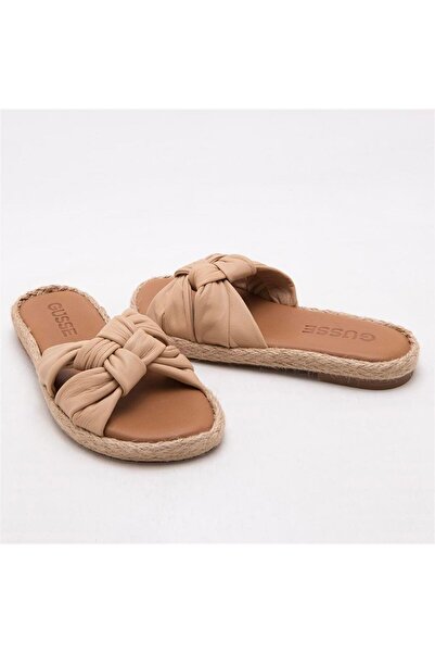 Gusse Γυναικείες παντόφλες Cassandra από γνήσιο δέρμα 219735