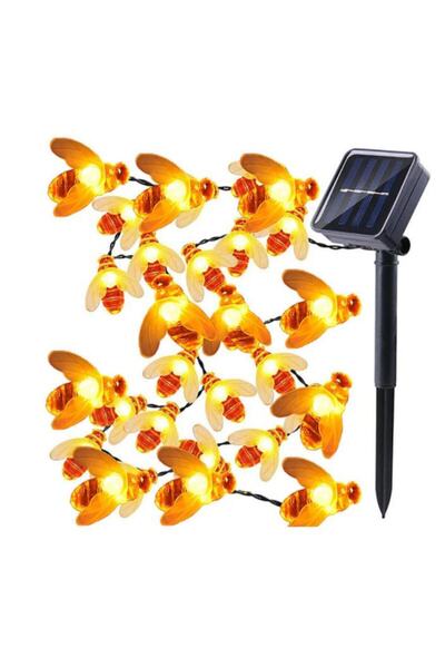 SİDESA Güneş Enerjili Solar Arı Led Işık Zinciri Bahçe Aydınlatma 5 Metre 30 ...