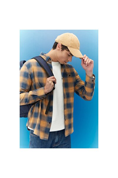 Lee Erkek Kahverengi Klasik Yaka Gömlek