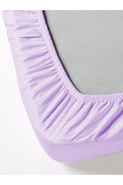 FAVORİST Set cearșafuri elastic unic liliac - 100x200, 1 față de pernă inclusă