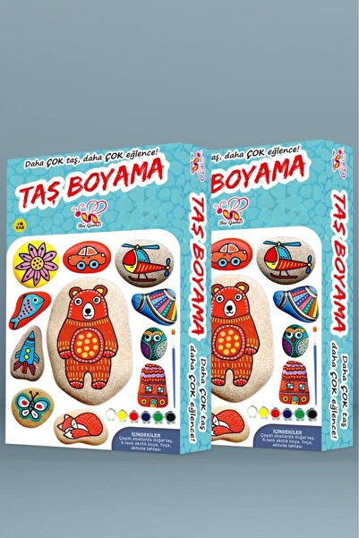 Bee Games 2'li Akrilik Boyalı Taş Boyama Sanatı Hobi Zeka Ve Strateji Oyunu U...