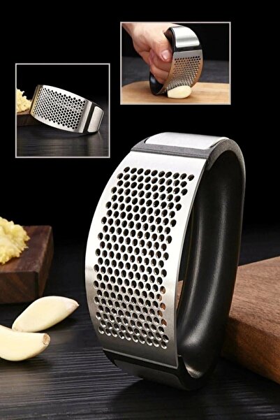 BRAMBLE LIFE كسارة الثوم الفاخرة المصنوعة من الفولاذ المقاوم للصدأ بمقبض