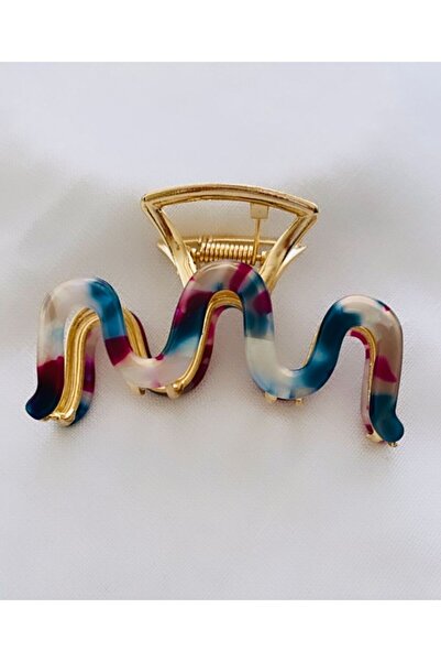 VNS Accessories Imported Metal Color Wave Model Latch Buckle (8 cm)