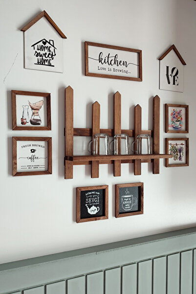 Wooden Factory Kitchen, Mutfak Köşesi, Raflı 10 Parça Set