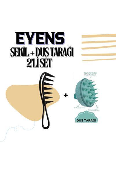 EYENS Set de 2 figurine de ceară și pieptene de duș