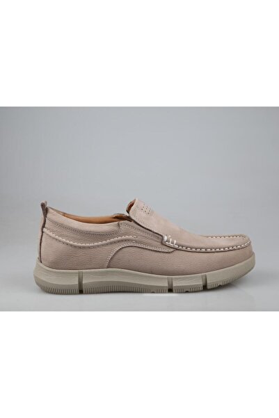 KOMCERO 4y2197hakiki Deri Gri Nubuk Erkek Günlük Ayakkabı