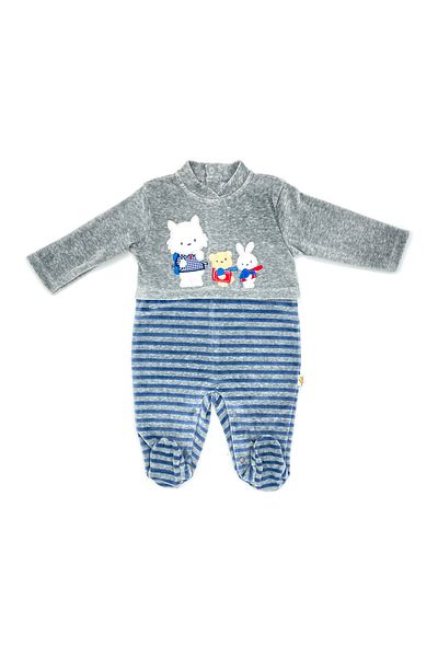 Minidamla Mini Damla Velvet 3 Friends Baby Onesie 45011