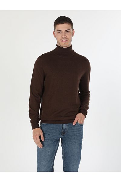 Colin's Pulover pentru bărbați Camel Slim Fit - CL 1023624