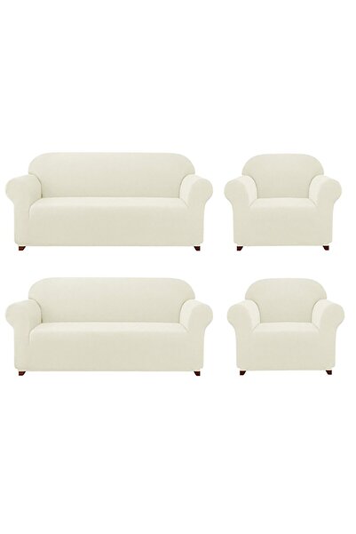 Bemrax Husa canapea si canapea extensibila din Lycra - Model Piti Square, 3+3...