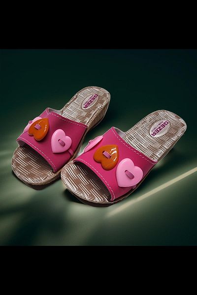 GEZER Παιδικές καθημερινές παντόφλες Heart Home and Outdoor