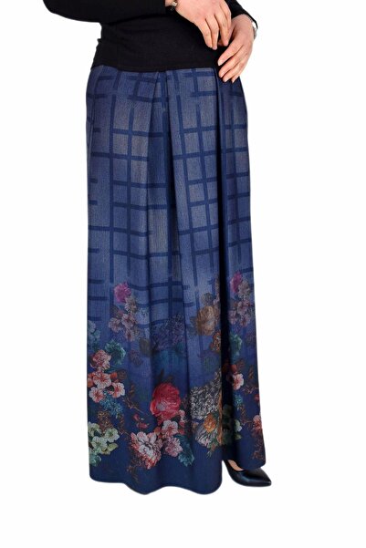 Sentez Синя спідниця з плісировкою для жінок - Sz16k272