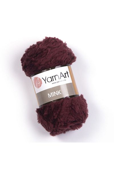 Yarnart Mınk - Χειροποίητο νήμα πλεξίματος με φτερά Cherry Rotten-339