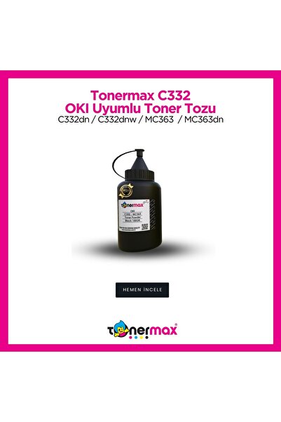 tonermax Oki 46508740 Siyah Toner Tozu / C332 / MC363