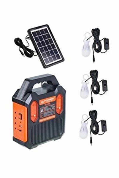 Genel Markalar Bt Radyolu Güneş Enerjili 3 Ampullü Ev Bahçe Aydınlatma Cihazı