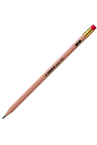 Stabilo قلم رصاص أسود طبيعي مع ممحاة 2 ب 12 قطعة