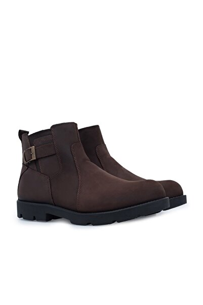 Scooter Deri Koyukahve Erkek Günlük Bot M5639cko