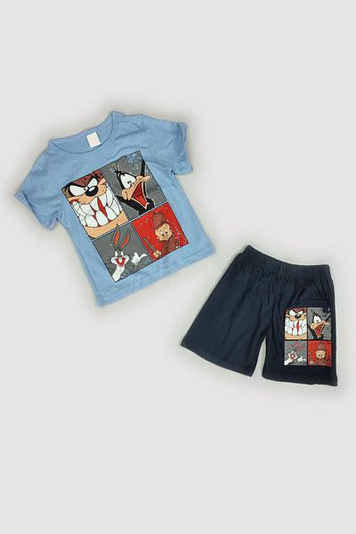 Peki Cumpărați set sortat cu imprimeu 5 Pay 4 Summer Boy 70% bumbac Tasmanian Monster 14705
