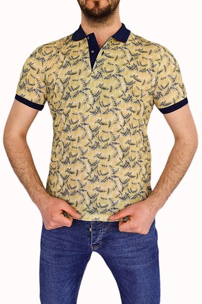 BIGAZZI Tricou pentru bărbați cu imprimeu Pique Lyc 3228