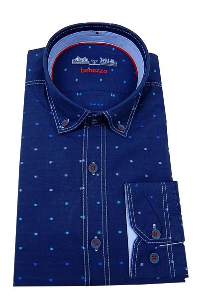 BENEZZO Мъжка риза Slim Fit на точки 59216
