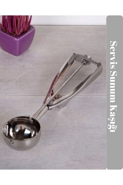 Viyalente Stainless Steel Cookie Halva Ice Cream Serving Spoon