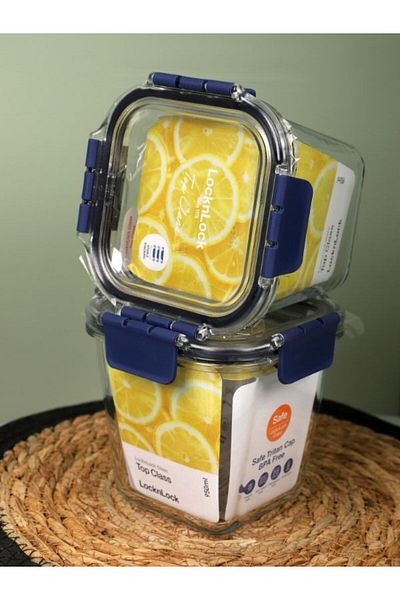 Viyalente Lock & Lock Airtight Glass Storage Container 950 ml| 400°C Safe as Heat