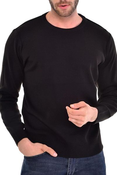 RUBB JEANS Мъжки трикотажен пуловер с нулева яка Bgl-st01662