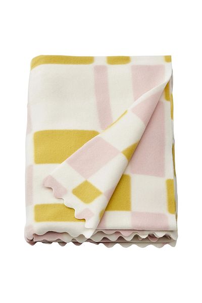 IKEA SVARTFIBBLA pink-yellow 120x160 cm cover