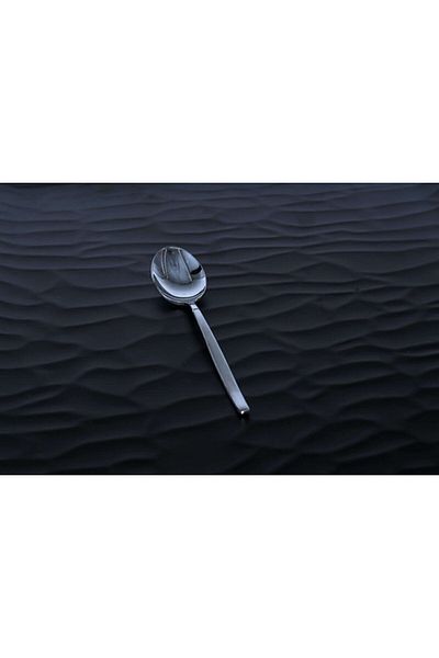 Viyalente Roma Set of 12 Stainless Matte Dessert Spoons 4 mm