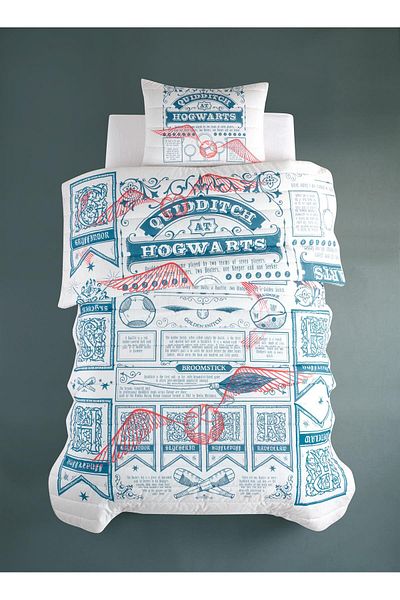 Warner Bross Warner Bros Harry Potter - Single Cotton Bedspread Set