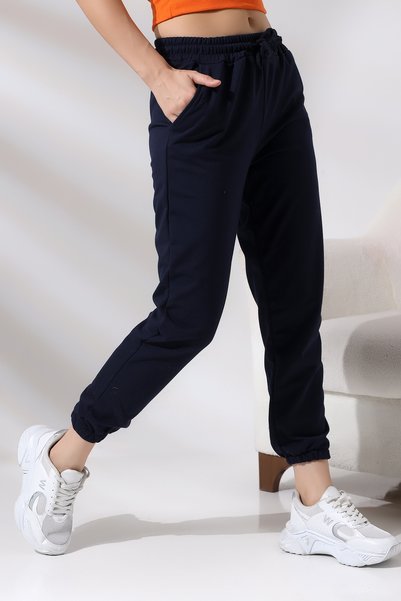 Flyboard Pantaloni de trening cu buzunare și manșete elastice 21473 Bleumarin