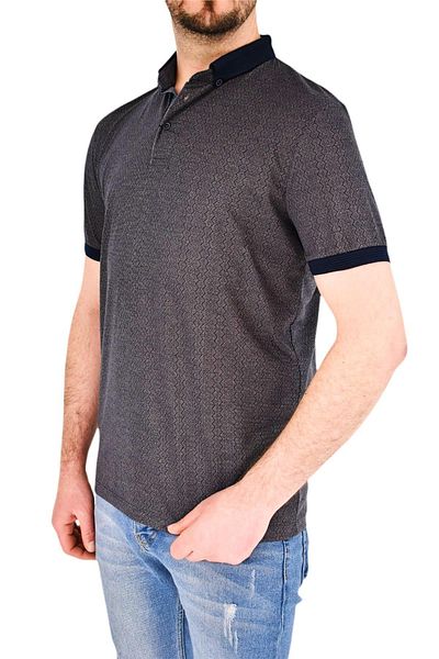 naykı Men's Shirt Collar T-Shirt Striped Bgl-st01944