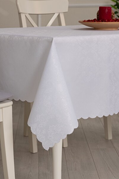 GOLDEN LAUREL Dertsiz Leke Tutmaz Jakarlı Polyester Günlük Kullanım Masa Örtü...