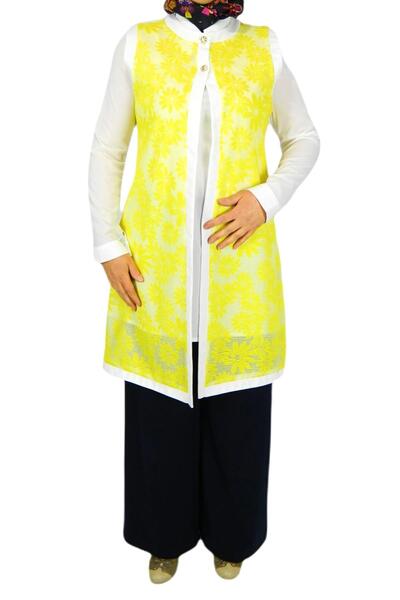 MESAKON Жіноча крепова туніка з гупюром Msk-0262