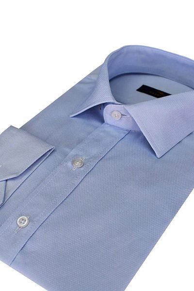 rasstmen Cămașă cu mânecă lungă pentru bărbați Silim Fit Dobby Bgl-st01909