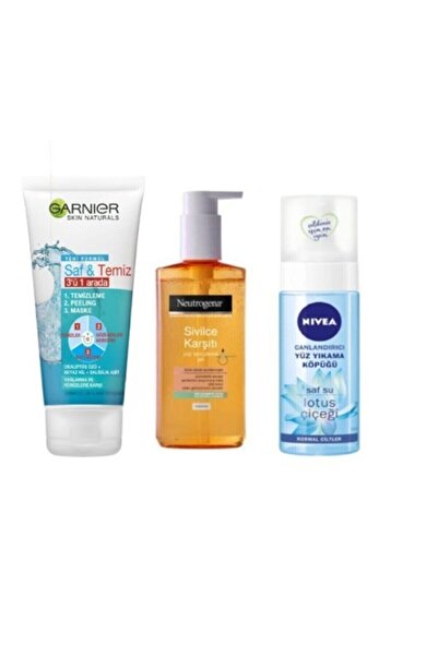 Mardinal Neutrogena Sivilce Karşıtı Jel + Garnier Saf&temiz 3'ü Bir Arada+niv...