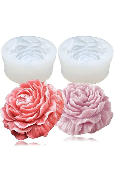 Genel Markalar Şakayık Çiçek Mum Silikon Kalıbı mum kalıbı (2 adet silikon ka...